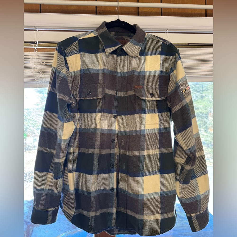 Orvis Flannel Shirt Jacket  - Small, brewery markings